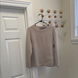 Chelsea & Theodore Cashmere - Long Sleeve Sweater - Cream Neutral - S